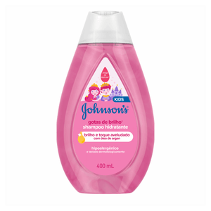 Shampoo Hidratante Johnson´s Kids Gotas de Brilho Frasco 400ml