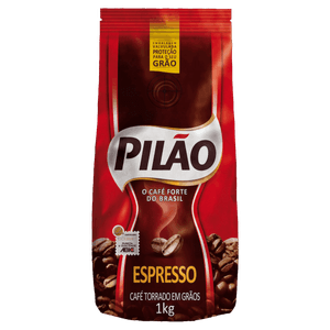 Café Torrado em Grãos Espresso Pilão Pouch 1kg