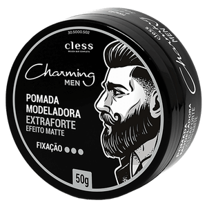 Pomada Modeladora Extraforte Matte Cless Charming Men Pote 50g