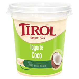 Iogurte Integral Coco Tirol Pote 500g