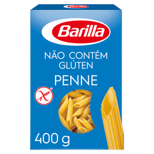 Macarrão de Milho Branco, Amarelo e Arroz Penne sem Glúten Barilla Caixa 400g