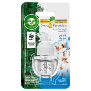 Odorizador de Ambiente Lírio Branco & Algodão Bom Ar Blister 16ml Refil