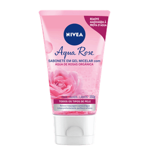 Sabonete Gel Micelar Facial Água de Rosas Nivea Micellair Skin Breathe Bisnaga 150ml