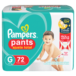 Fralda Descartável Infantil Pants Pampers G Pacote 72 Unidades