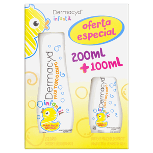 Kit Sabonete 200ml + Sabonete 100ml Infantil Líquido Dermacyd