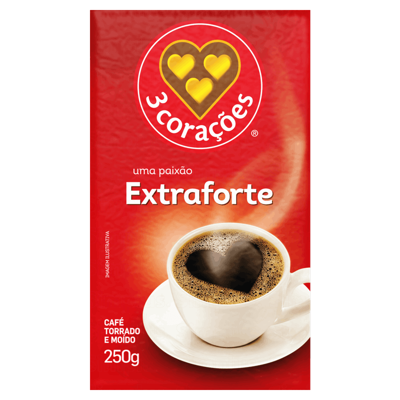 Cafe-Torrado-e-Moido-a-Vacuo-Extraforte-3-Coracoes-Pacote-250g
