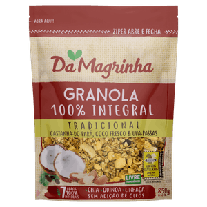 Granola Tradicional Da Magrinha 7 Grãos Pouch 850g