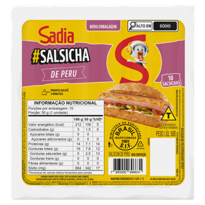 Salsicha de Peru Sadia 500g