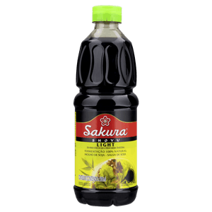 Molho Shoyu Light Sakura Garrafa 500ml