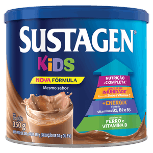 Pó para Preparo de Bebida Chocolate Sustagen Kids Lata 350g