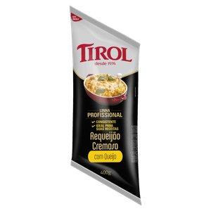 Requeijão Cremoso com Queijo Uso Culinário Tirol Profissional Bisnaga 400g