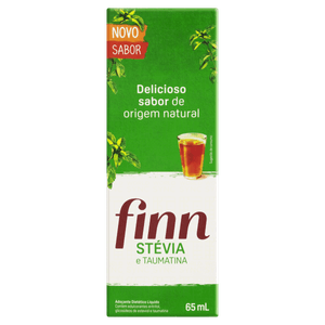 Adoçante Líquido Stevia e Taumatina Finn Caixa 65ml