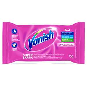 Tira-Manchas Barra Multiuso Vanish Pacote 75g