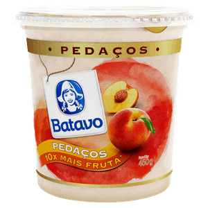 Iogurte Integral Pêssego Batavo Pedaços Pote 450g