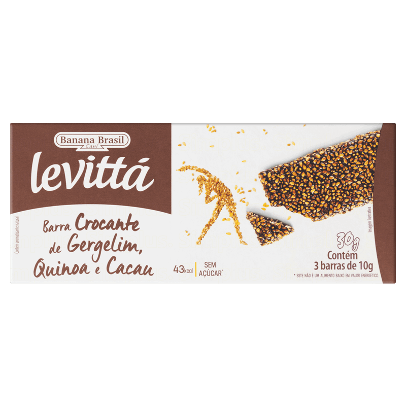 Pack-Barra-Crocante-Gergelim-Quinoa-e-Cacau-Zero-Acucar-Levitta-Caixa-30g-3-Unidades