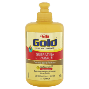 Creme para Pentear Niely Gold Queratina Reparação Frasco 280g