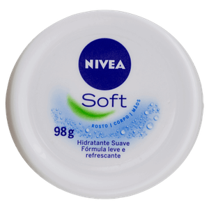 Hidratante Suave Rosto, Corpo e Mãos Nivea Soft Pote 98g