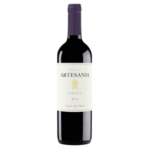 Vinho Chileno Tinto Meio Seco Artesania Varietal Merlot Central Valley Garrafa 750ml