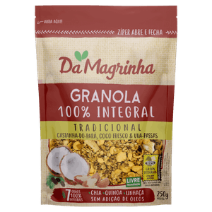 Granola Tradicional Da Magrinha 7 Grãos Pouch 250g