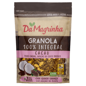 Granola Cacau Da Magrinha 7 Grãos Pouch 250g