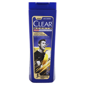 Shampoo Anticaspa Clear Men Sports Frasco 200ml