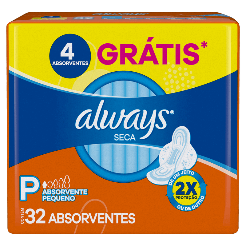 Absorvente-com-Abas-Dia-Seca-Always-Super-Protecao-Pacote-32-Unidades-Leve-Mais-Pague-Menos