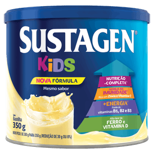 Pó para Preparo de Bebida Baunilha Sustagen Kids Lata 350g