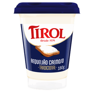 Requeijão Cremoso Tradicional Tirol Copo 180g