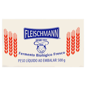 Fermento Biológico Fresco Fleischmann Pacote 500g