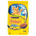 Alimento-para-Gatos-Adultos-Peixe---Frutos-do-Mar-Purina-Friskies-Pacote-3kg