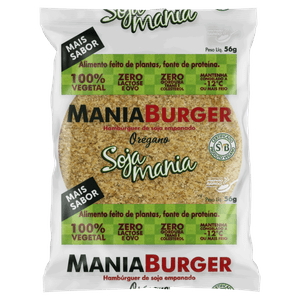 Hambúrguer de Soja Empanado Orégano Soja Mania Pacote 56g