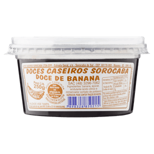 Doce Banana Doces Caseiros Sorocaba Pote 250g