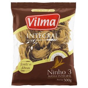 Macarrão de Trigo Integral Ninho 3 Vilma Pacote 500g