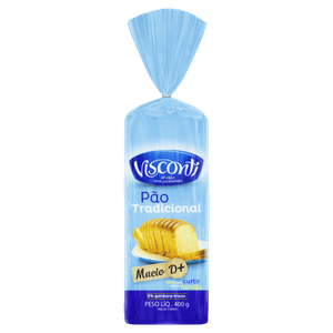 Pão de Forma Tradicional Visconti Pacote 400g