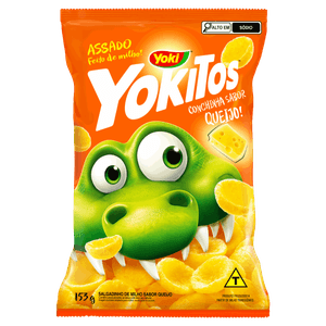 Salgadinho de Milho Conchinha Queijo Yoki Yokitos Pacote 153g