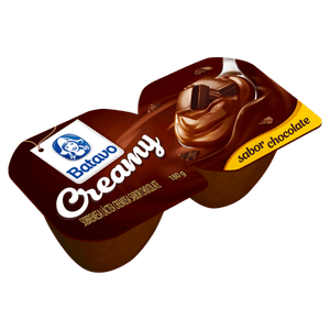 Sobremesa Láctea Chocolate Batavo Creamy Bandeja 180g 2 Unidades