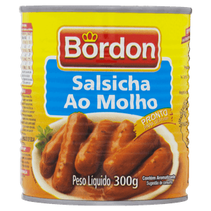 Salsicha ao Molho Bordon Lata 300g