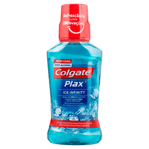 Enxaguante Bucal Zero Álcool Ice Infinity Colgate Plax Frasco 250ml