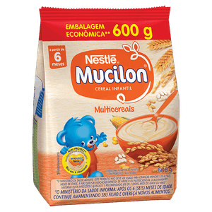 Cereal Infantil Multicereais Mucilon Pacote 600g Embalagem Econômica