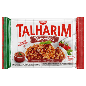 Macarrão Instantâneo Talharim Bolonhesa Nissin Pacote 99g