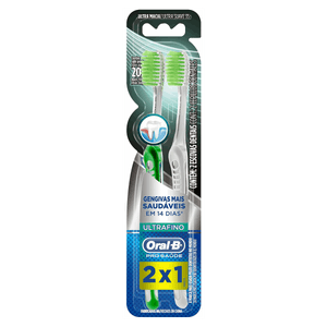 Escova Dental Ultramacia Ultrafino Oral-B Pro-Saúde 2 Unidades