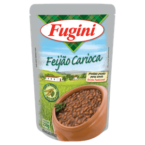 Feijão Carioca Temperado Fugini Sachê 250g