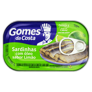 Sardinha com Óleo Limão Gomes da Costa Lata 84g