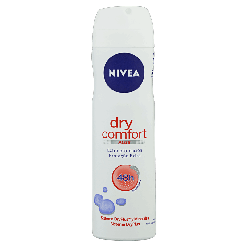 Antitranspirante-Aerossol-Nivea-Dry-Comfort-Plus-150ml