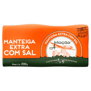 Manteiga Extra com Sal Aviação 200g