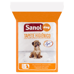 Tapete Higiênico para Cães Sanol Dog 60cm x 80cm Pacote 7 Unidades