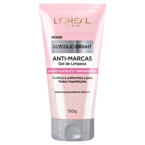 Gel de Limpeza Antimarcas L'oréal Paris Glycolic-Bright Bisnaga 150g