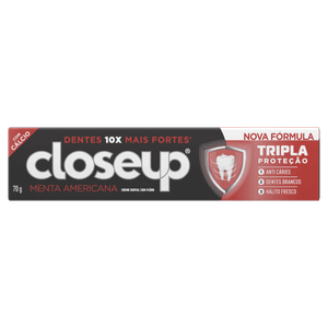 Creme Dental Menta Americana Closeup Triple Caixa 70g