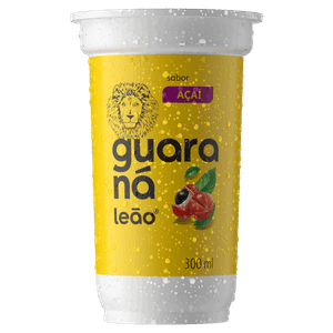 Refresco Adoçado Guaraná e Açaí Leão Copo 300ml