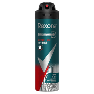 Antitranspirante Aerossol Antibacterial e Invisible Rexona Men 150ml